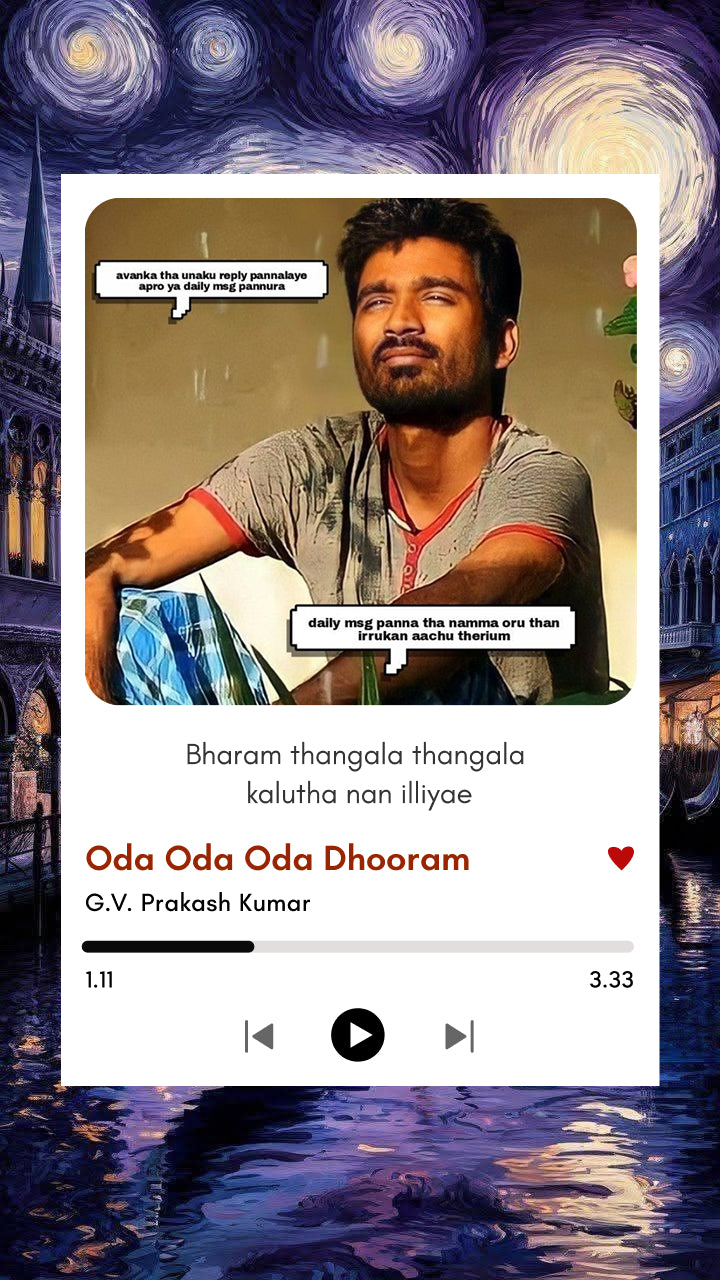 Oda Oda Dhooram | Mayakkam Enna