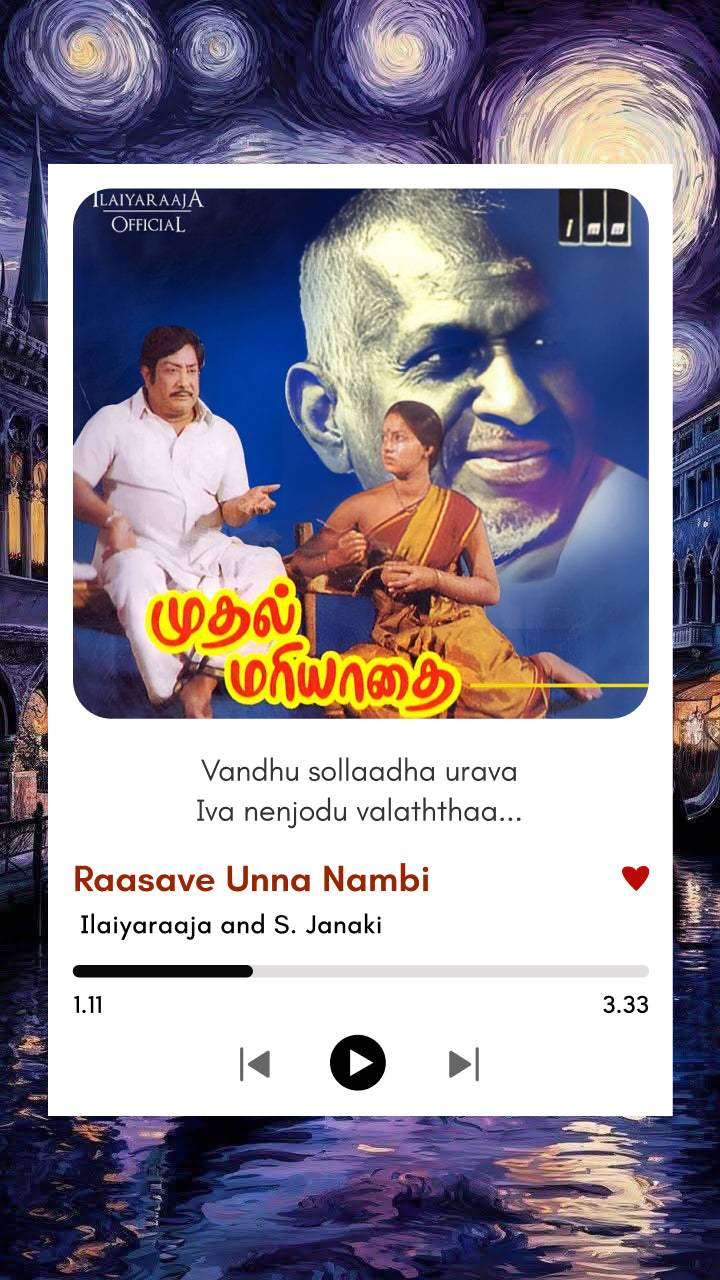 Raasave Unna Nambi β Muthal Mariyathai Polaroid