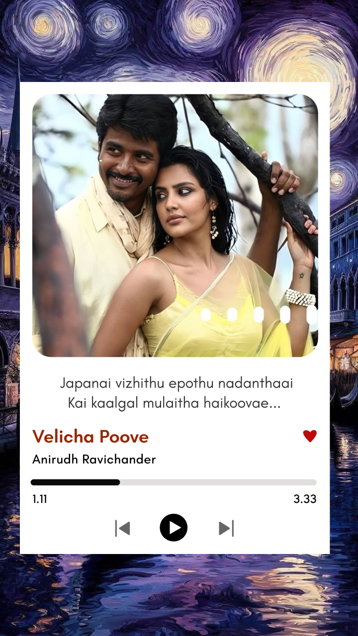 Velicha Poove – Romantic Polaroid