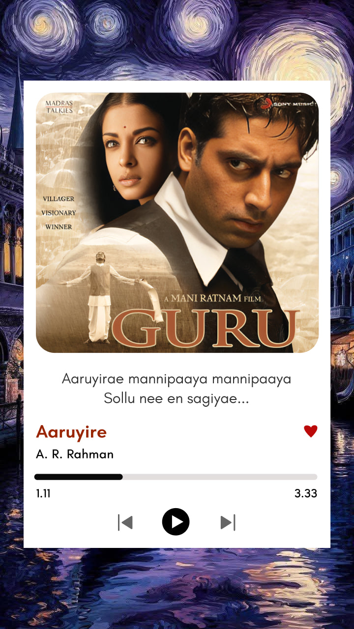 Aaruyire β Guru Movie Polaroid Print