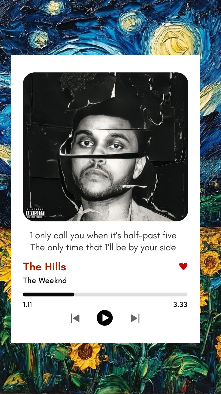 The Hills – The Weeknd | Moody Music Polaroid