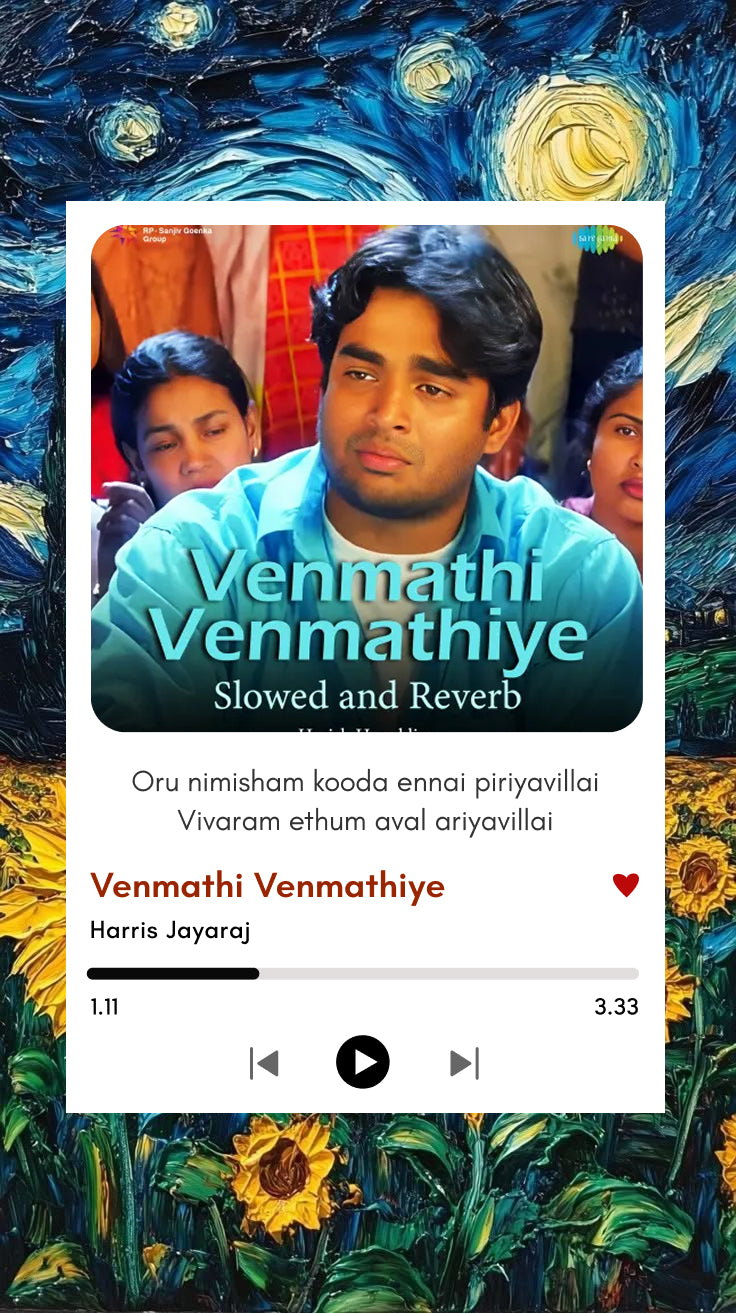 Venmathi Venmathiye – Minnale Nostalgia Frame