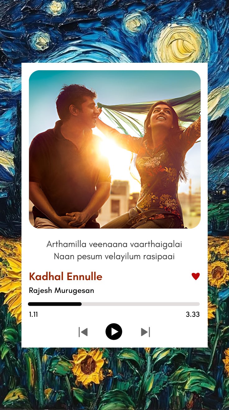 Kadhal Ennullae – Golden Hour Romance Polaroid