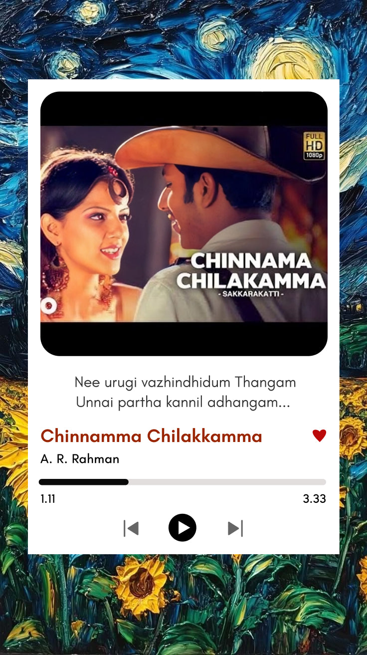 Chinnamma Chilakkamma Polaroid – A.R. Rahman Melody