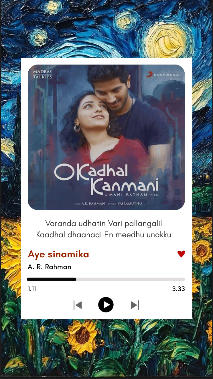 Aye Sinamika | Love in Every Frame | OK Kanmani