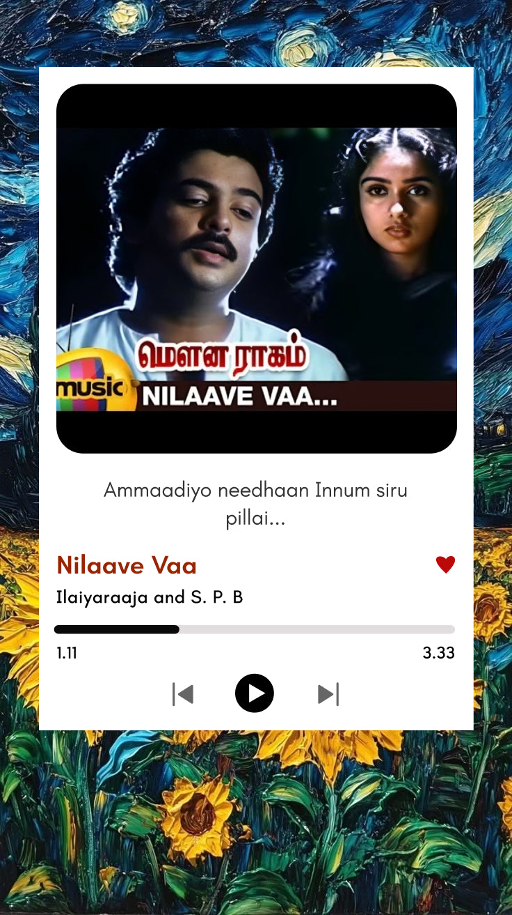 Nilaave Vaa Polaroid | Mouna Raagam | Vintage Love