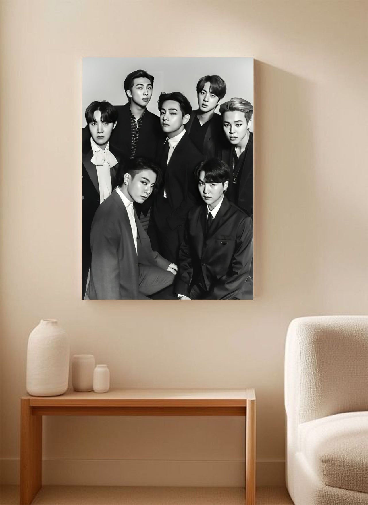 BTS A4 Wallposter – Black & White Edition (₹30 Only)