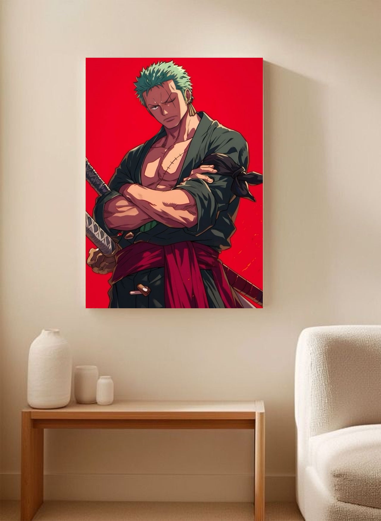 Zoro One Piece Anime A4 Wallposter