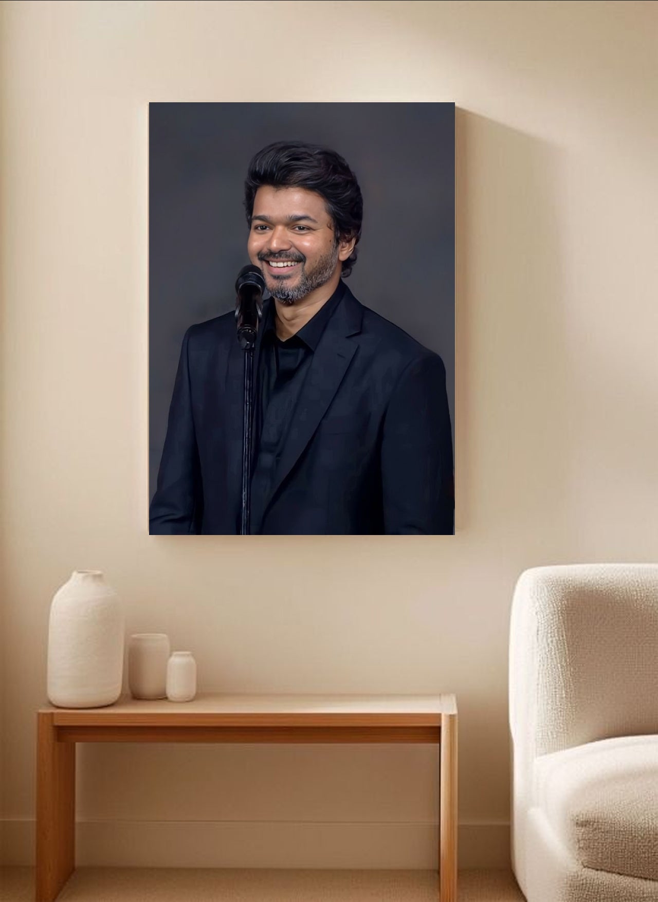 Thalapathy Vijay A4 Poster – Smile & Style Edition