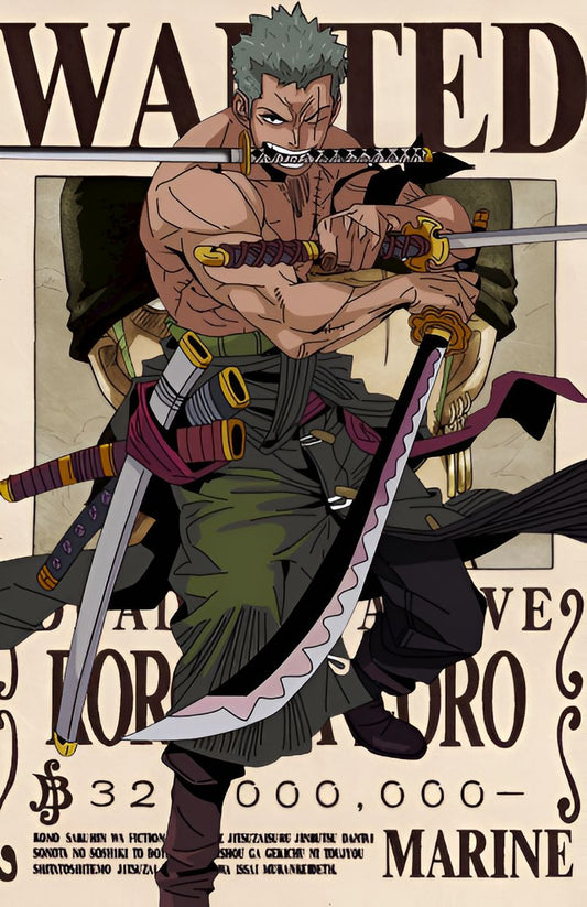 Roronoa Zoro Wanted Poster