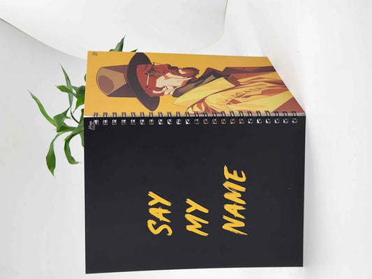 Walter White A5 Spiral Notebook – ‘Say My Name’ Edition with Premium Matte Finish and Hard Cover