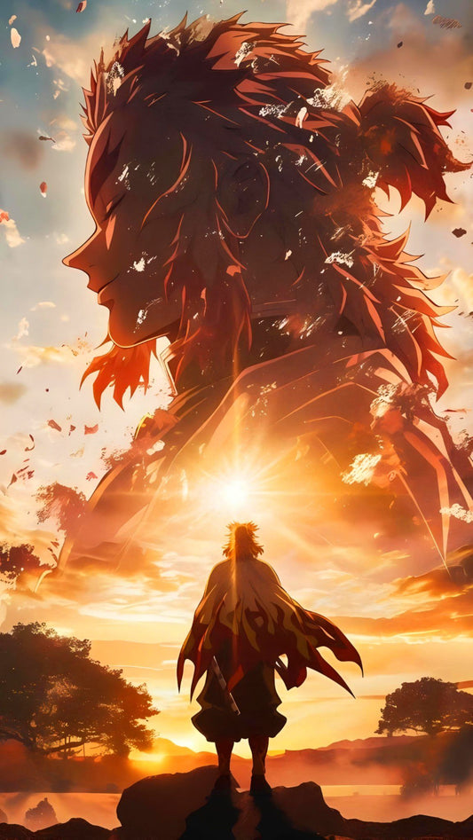 Rengoku Sunset Tribute Poster