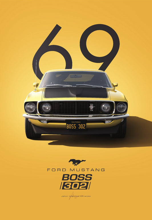 The Classic 1969 Ford Mustang Boss