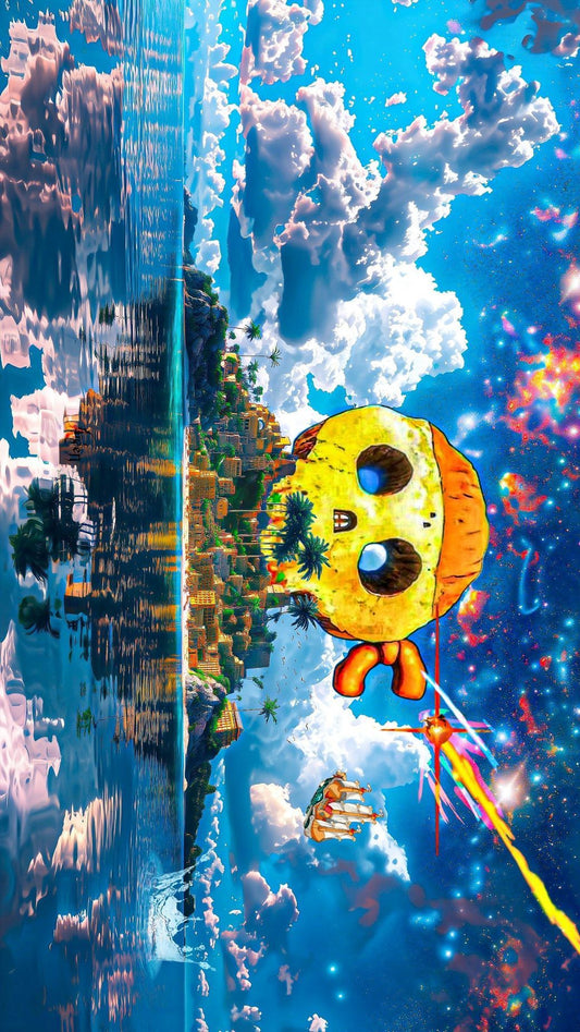 Thousand Sunny and Skull Island Poster