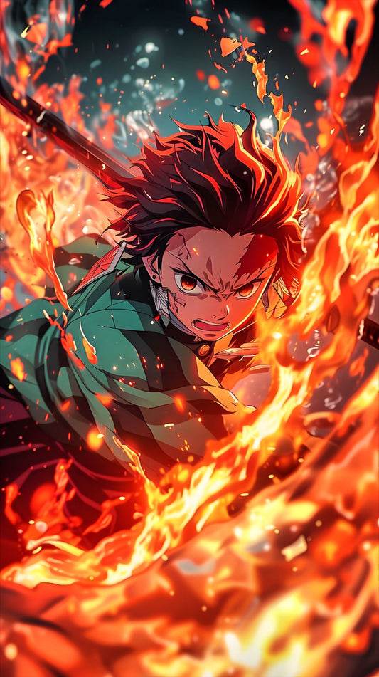 Tanjiro Flame Breathing Poster