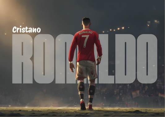 Cristiano Ronaldo A3 Wallposter Sticker – Football Legend Vibes