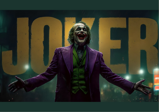 Joker A3 Wallposter Sticker – Madness & Art Collide