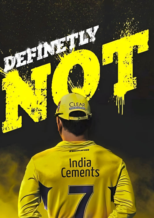 Definitely Not Done | MS Dhoni | Thala for a reason| No. 7