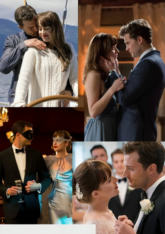Fifty Shades Romance - A4 Sticker Poster