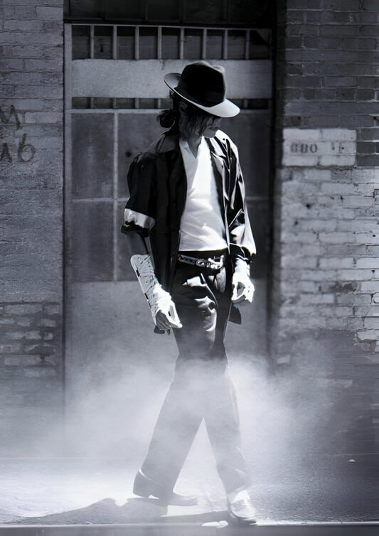 The Moonwalk Begins | MJ in Fedora – Smoke Walk |Michael Jackson