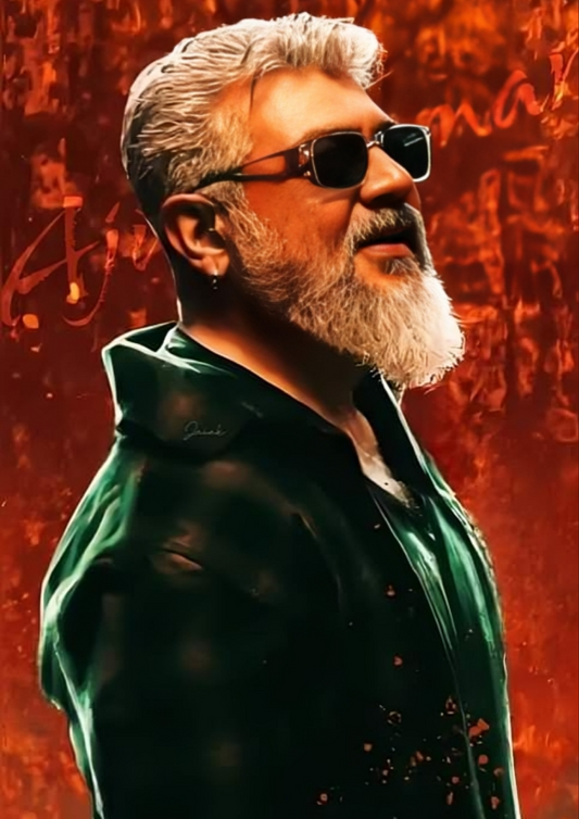 Thala Style Ajith Kumar A4 Sticker Wall Poster