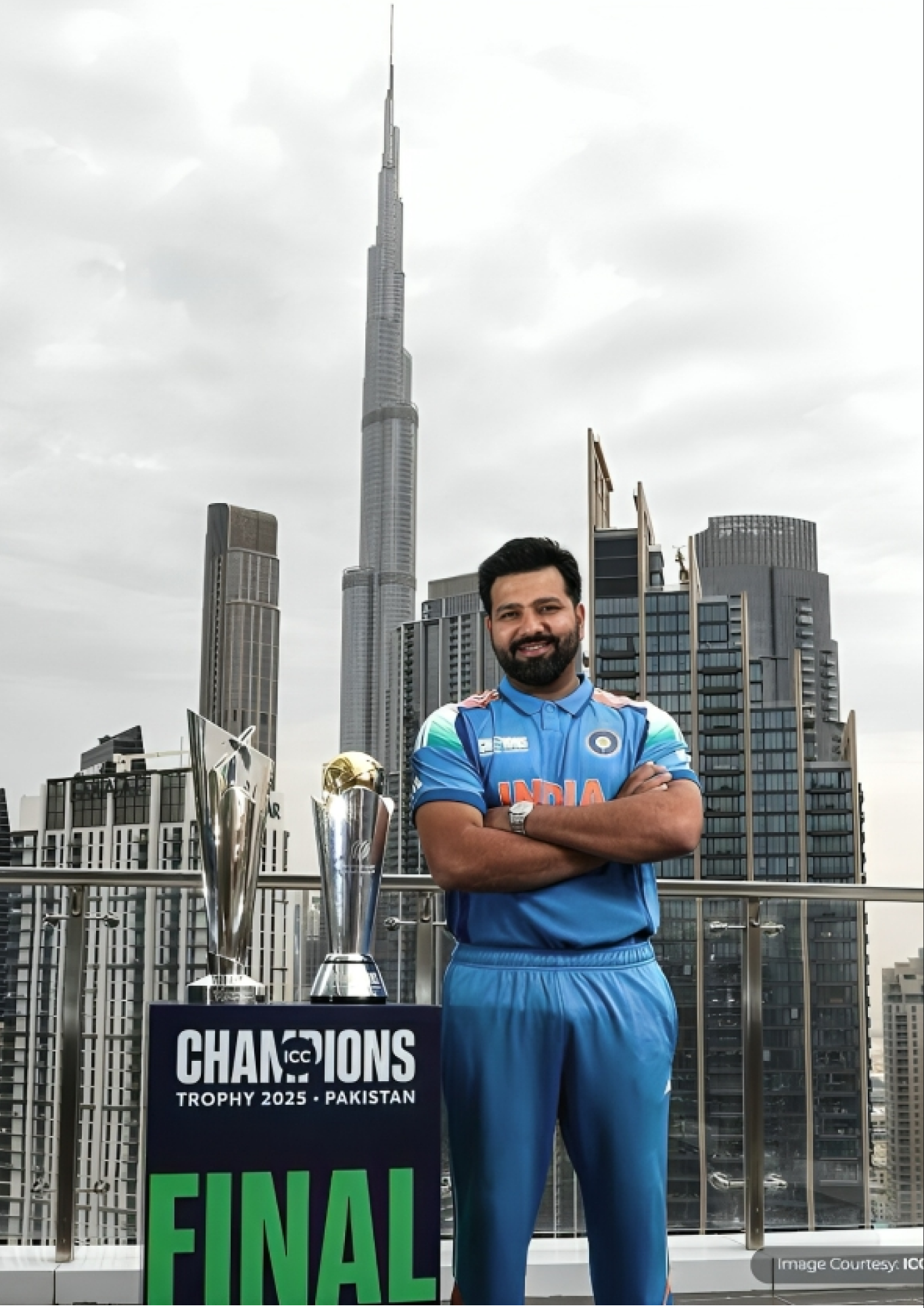 HITMAN Rohit Sharma A4 Sticker Poster - Indian Cricket Legend