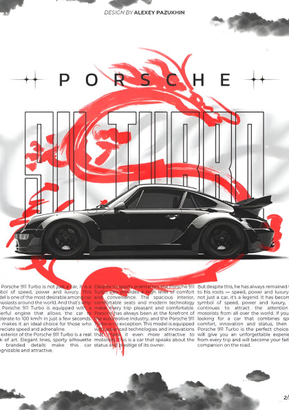 Turbo Fire – Porsche 911 Poster