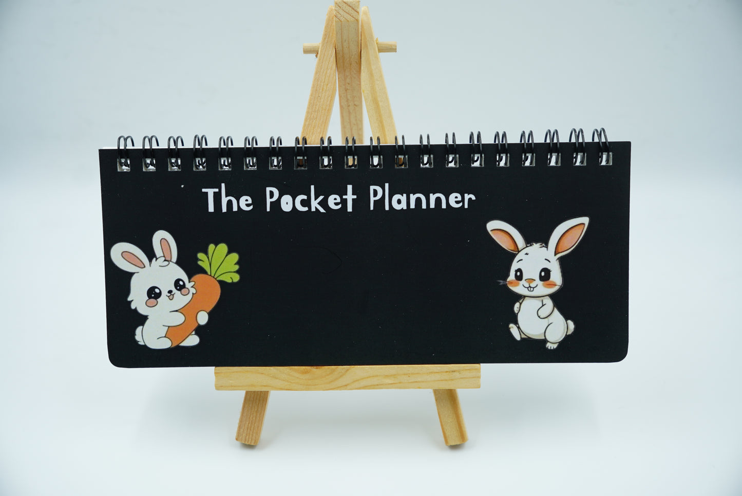 The Pocket Planner – Sweet Bunnies & Carrot (Black)