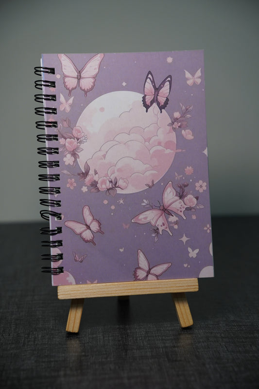 Moon & Butterfly Aesthetic A6 Pocket Notebook – Just ₹69
