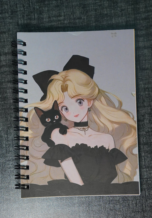 Girl with Cat A6 Pocket Notebook – Just ₹69