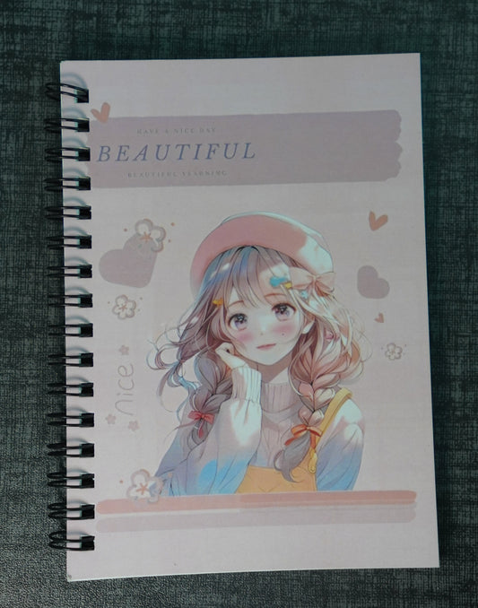 Aesthetic Anime Girl A6 Pocket Notebook – Just ₹69