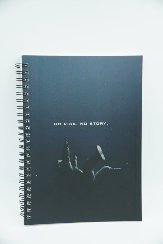 No Risk, No Story – Deep Dive Motivation Poster