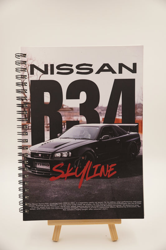 Nissan Skyline R34 | A5 Notebook 🏎️🔥 – Just ₹149
