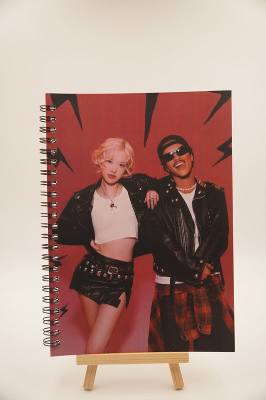 Rosé x Bruno Mars A5 notebook