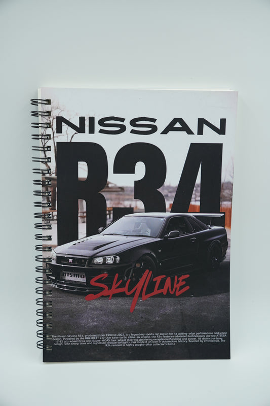 Nissan Skyline R34 | A5 Notebook 🏎️🔥 – Just ₹149