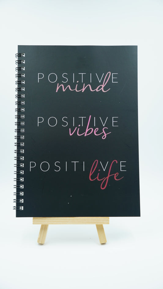 Positive Mind, Vibes, Life A5 Notebook