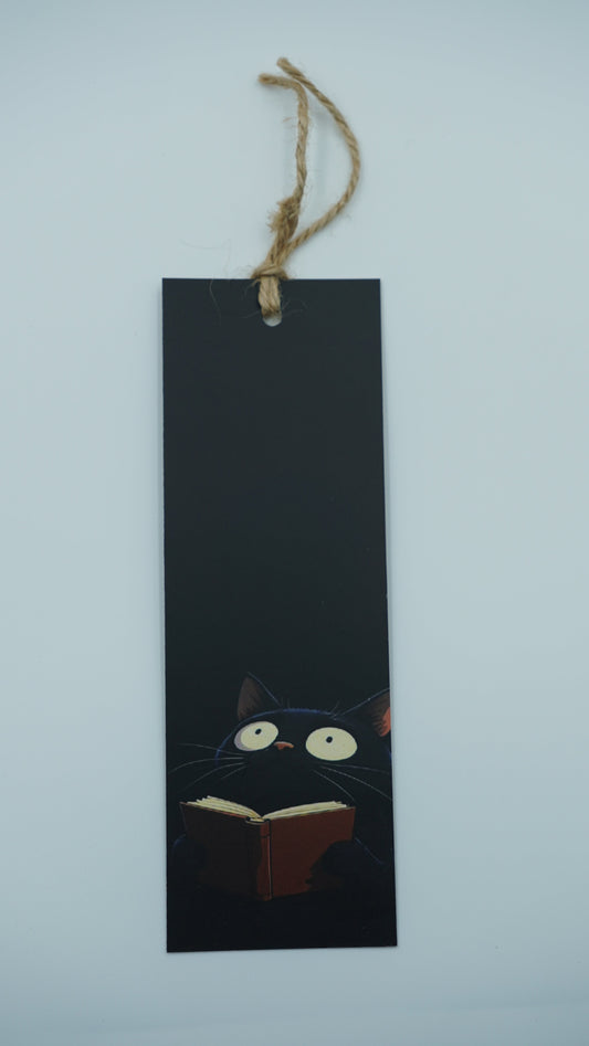 The Bookworm Black Cat Bookmark