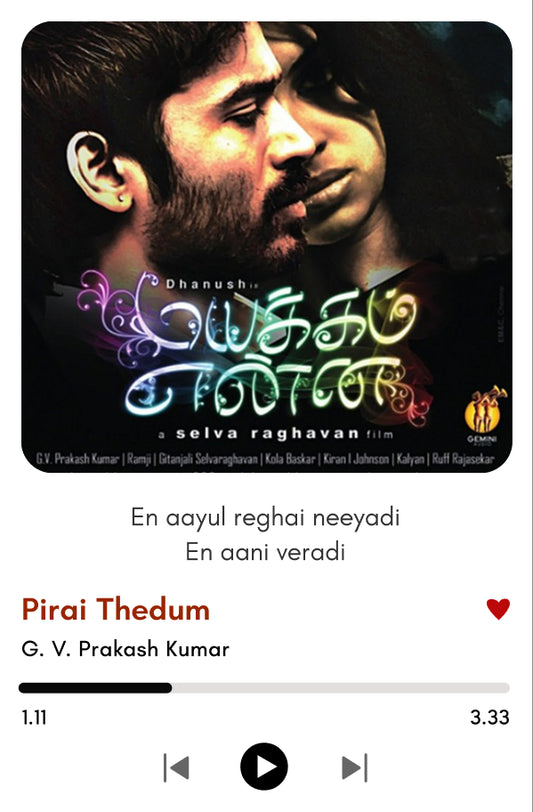 Pirai Thedum | Mayakam Enna | Dhanush