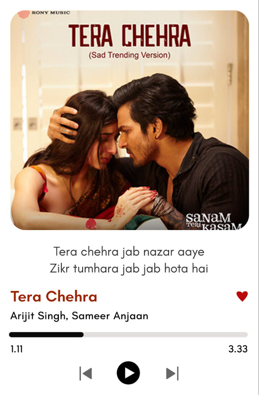 Tera Chehra – Sanam Teri Kasam