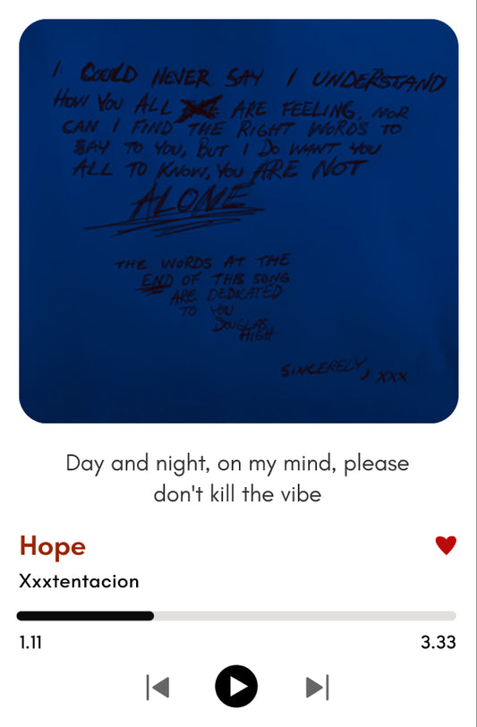 Hope – XXXTentacion Tribute Polaroid | XXX Tentacion