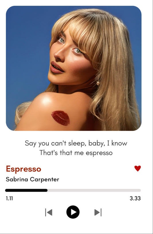 Espresso Vibes | Sabrina Carpenter Polaroid
