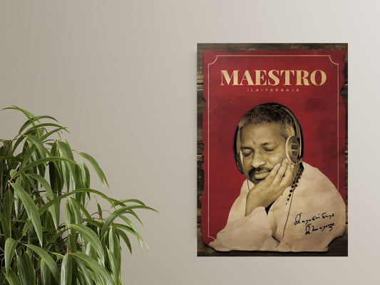 Ilaiyaraaja Maestro A4 Poster – ₹30 – Music Lovers Collection