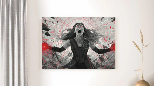 Scarlet Witch A3 Wallposter Sticker – Mystic Power & Chaos Magic