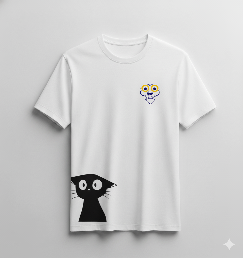 Cat Printed T-shirt