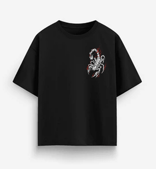 Oversized Scorpion Graphic T-Shirt – Premium Heavy Cotton Streetwear