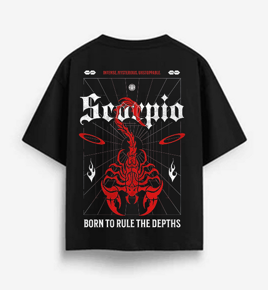 Oversized Scorpion Graphic T-Shirt – Premium Heavy Cotton Streetwear