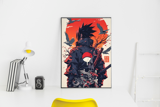 Sasuke Uchiha Sunset Poster