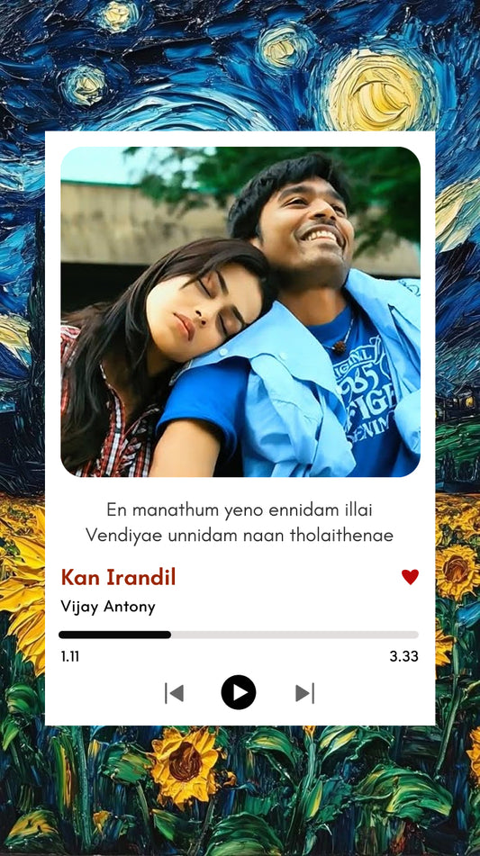 Kan Irandil – Polaroid of Unspoken Longing | Dhanush
