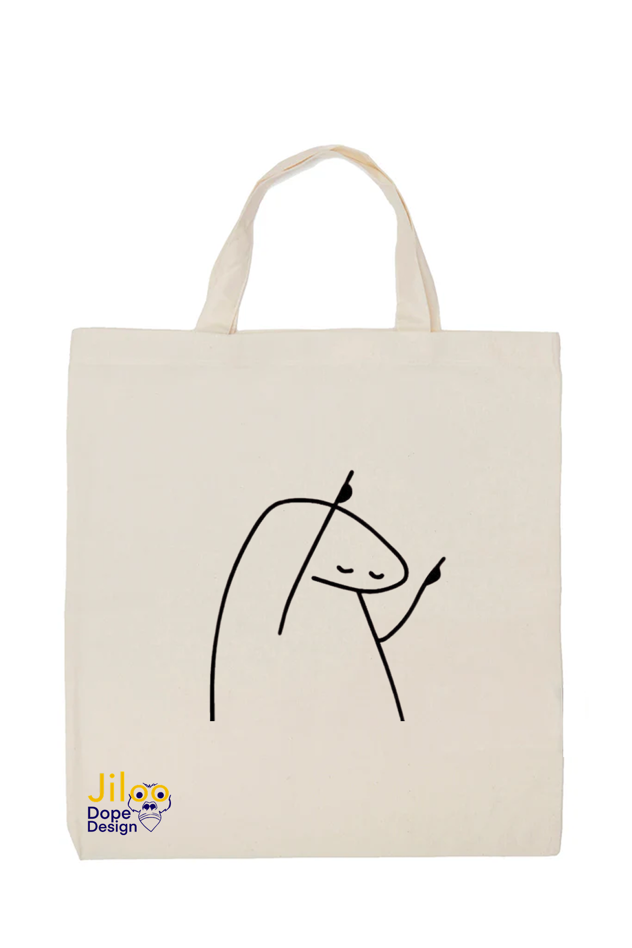 Minimal Line Art Tote Bag  Simple Aesthetic Cotton Bag