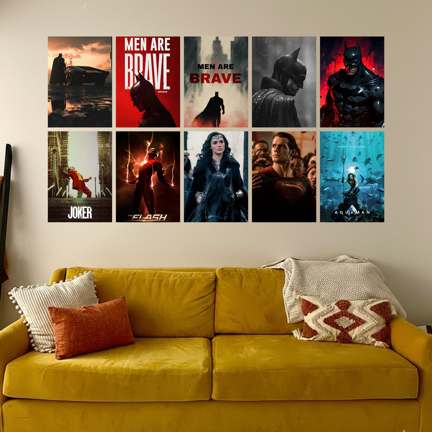 DC Superheroes A4 Poster Collection   Set of 10